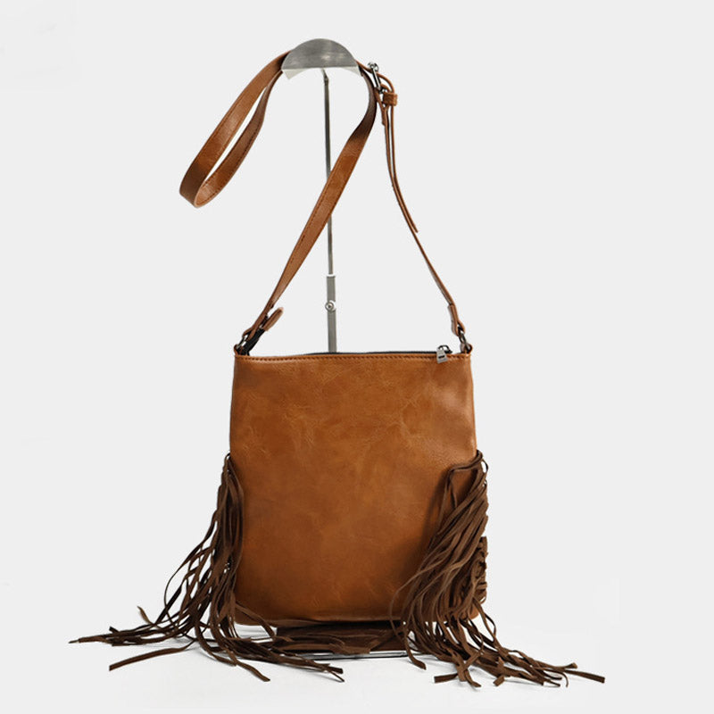 Bohemian Vintage Embossed Crossbody Bag