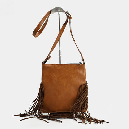 Bohemian Vintage Embossed Crossbody Bag