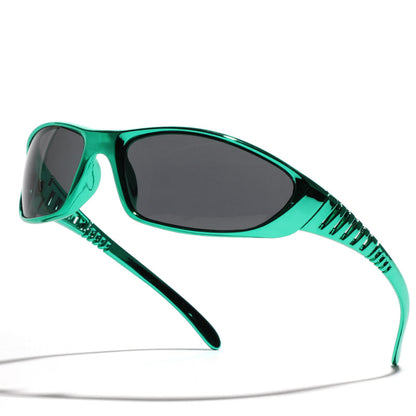 Colourful Hollow-Out Futuristic Sunglasses