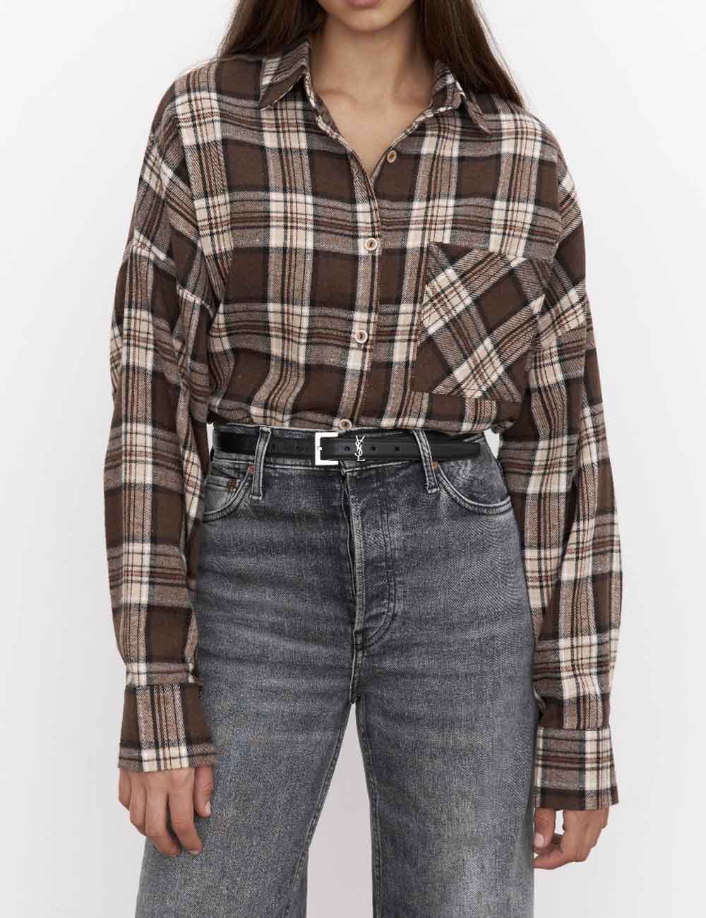 Casual Lapel Collar Long Sleeve Shirt