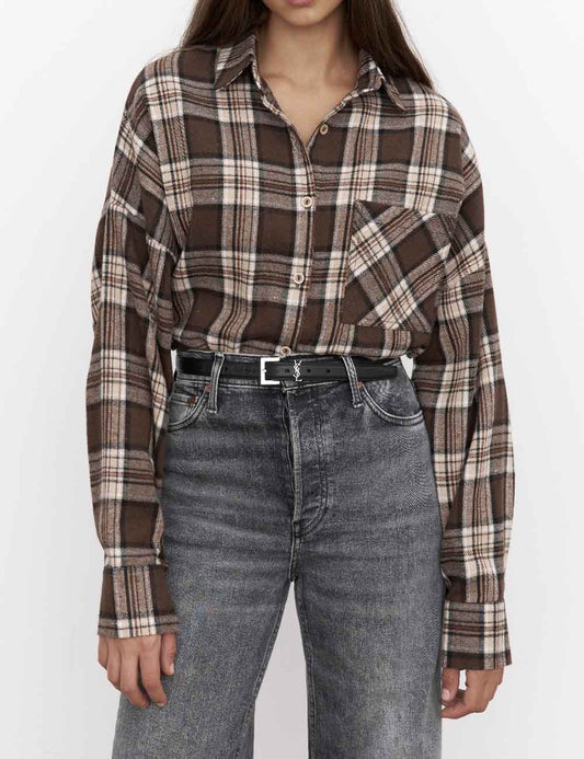 Casual Lapel Collar Long Sleeve Shirt