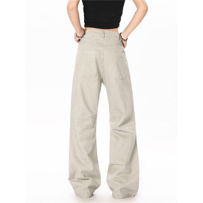 Vintage Washed Straight Leg Cargo Pants