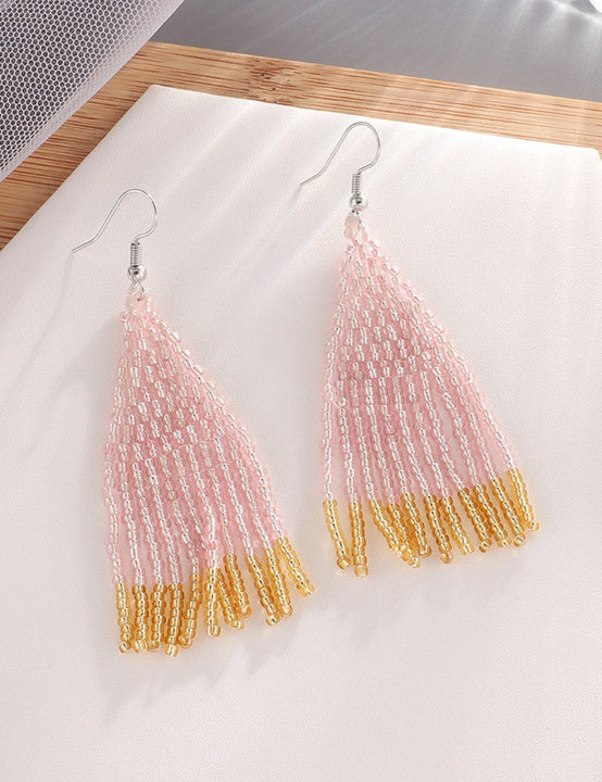 Boucles d'oreilles roses