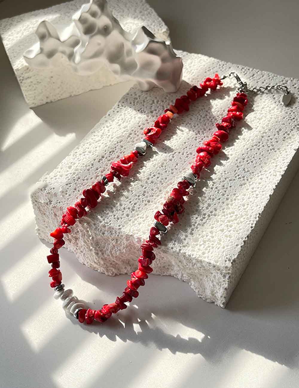 Irregular Natural Stone Handmade Choker Necklace