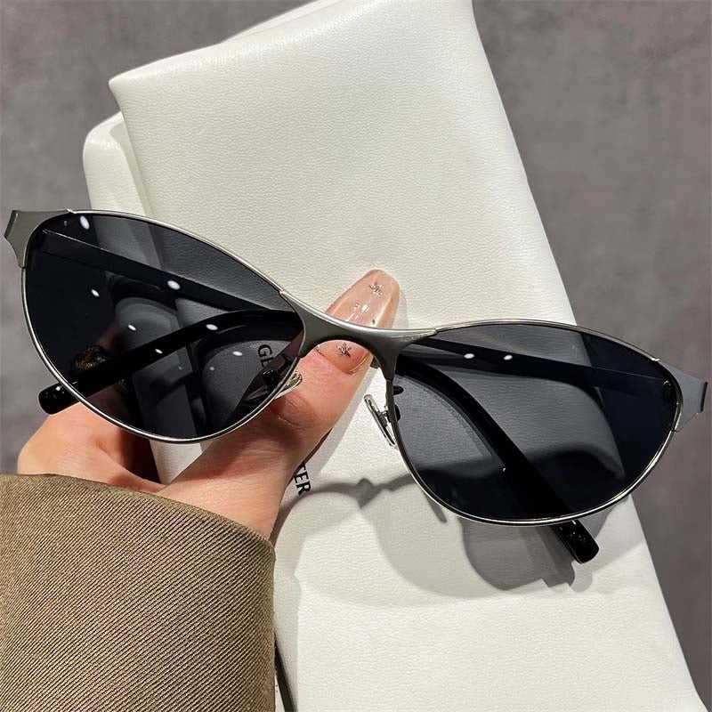 Vintage Metal Cat Eye UV Protection Sunglasses