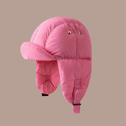 Solid Color Cute Outdoor Padded Hat