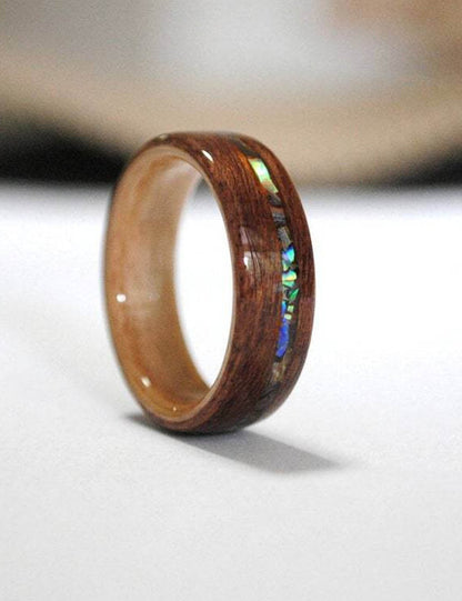 Handmade Natural Wooden Band Ring