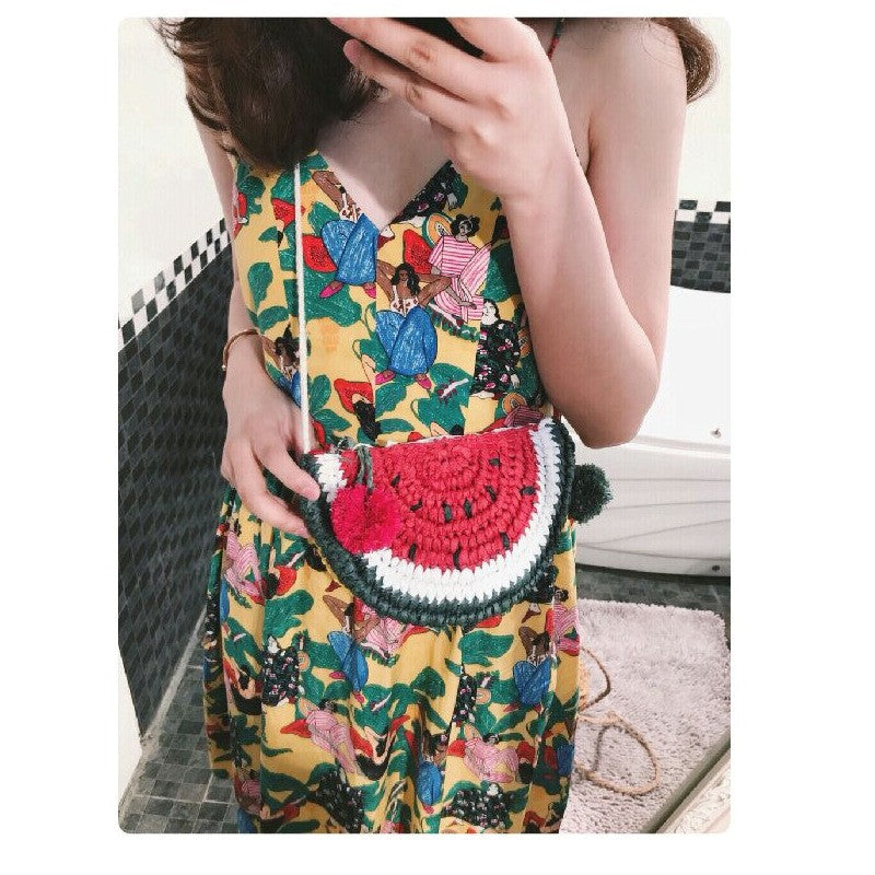 Cute Handmade Children Woven Bag