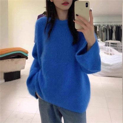 Faux Mink Wool Sweater