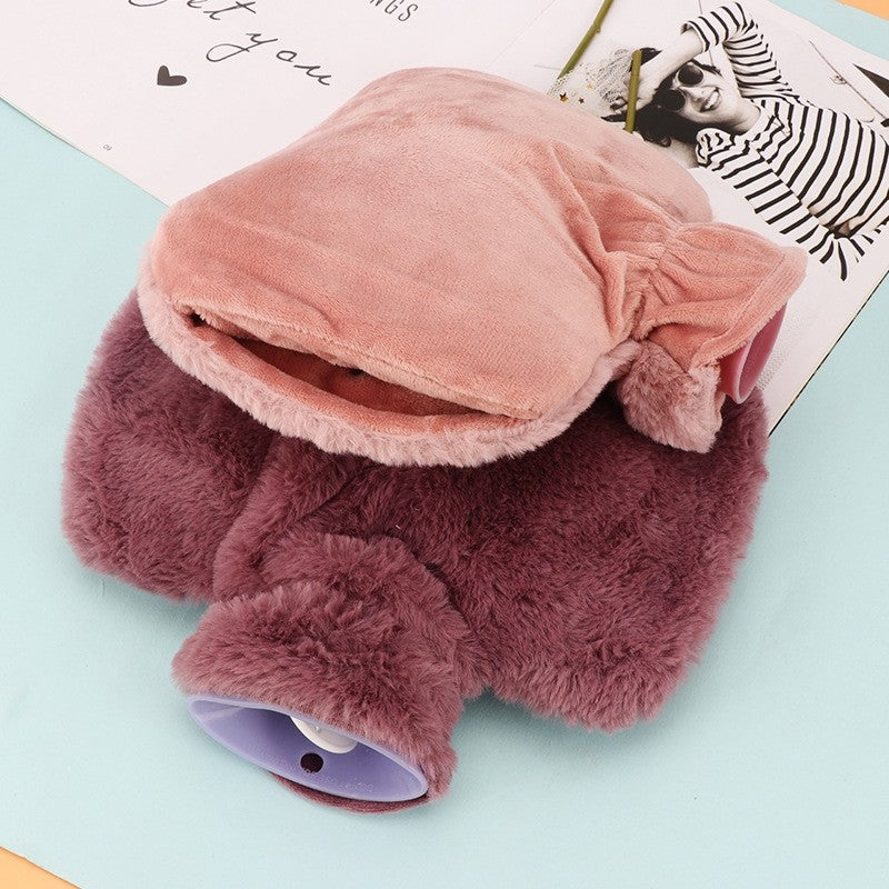 Detachable Plush Cover Infusing Water PVC Hot Water Bag