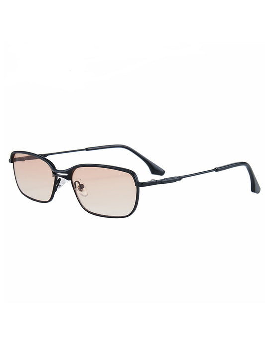 Retro Square Metal Frame Sun Glasses