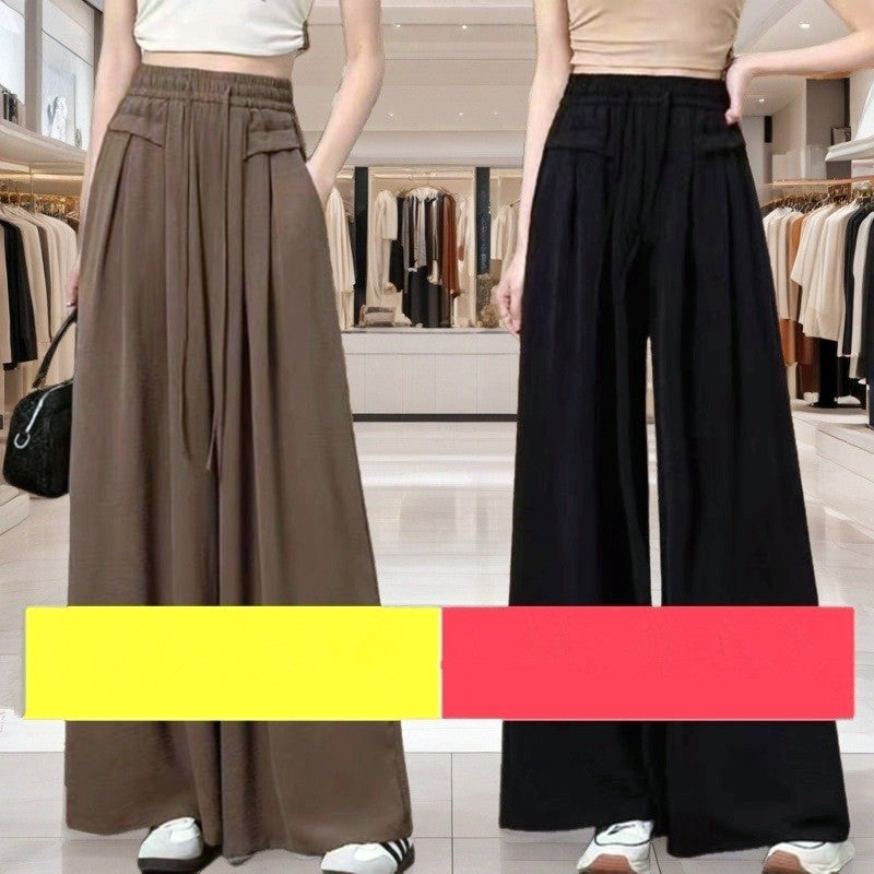 2-Pack High Waist Relaxed Fit Wide Leg Pants