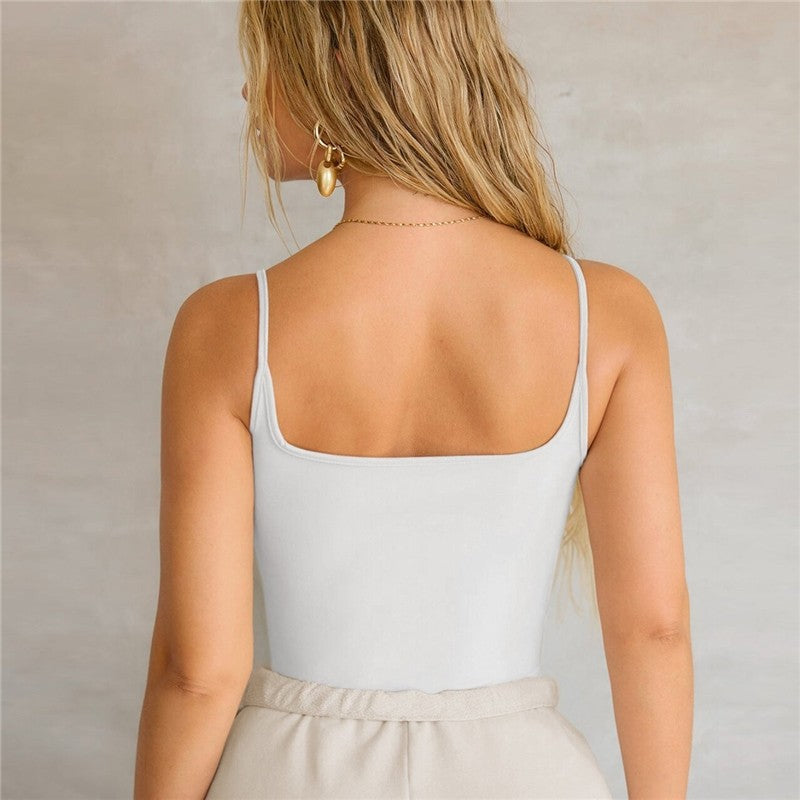 Solid Color Slim-Fit Tank Top