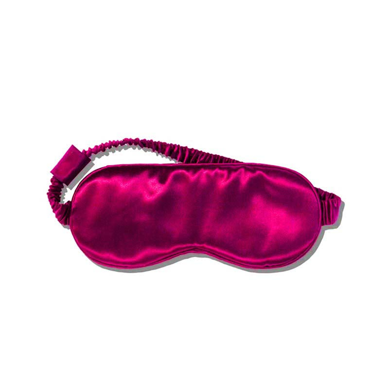 Solid Color Silk Eye Mask With Elastic Band