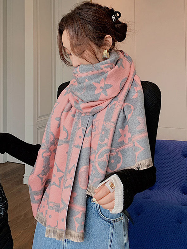 Original Warm Letter Print Shawl&Scarf