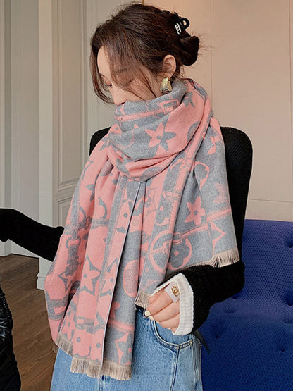 Original Warm Letter Print Shawl&Scarf