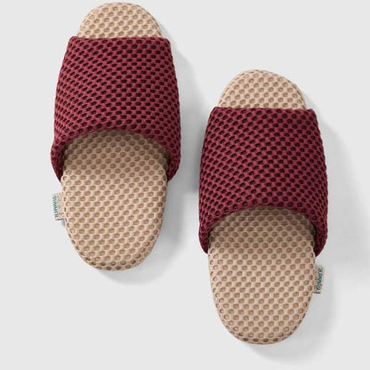 Simple Soft Mesh Breathable Home Slippers