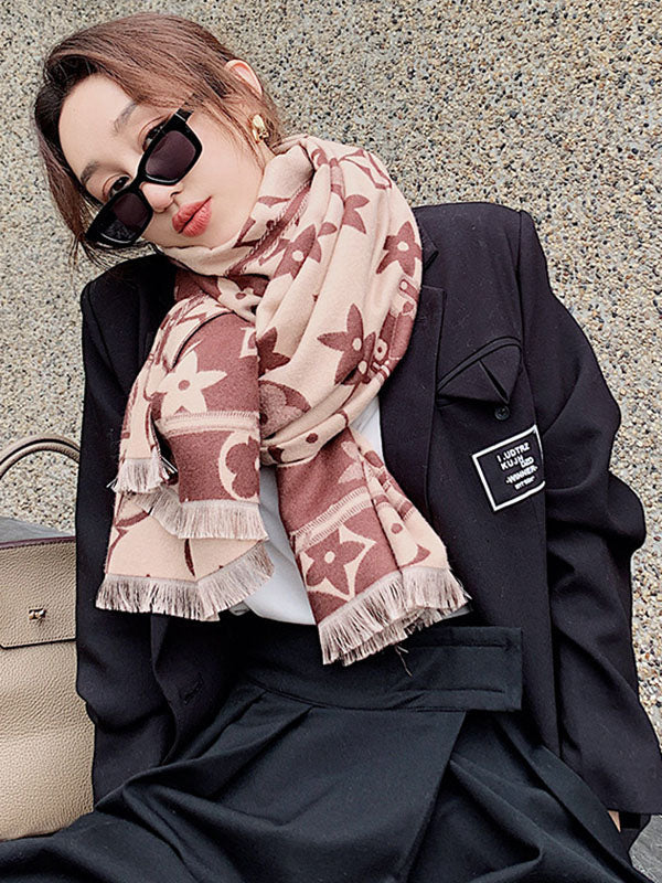 Original Warm Letter Print Shawl&Scarf