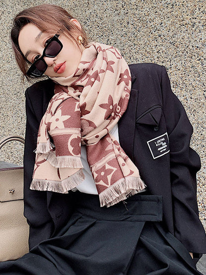 Original Warm Letter Print Shawl&Scarf