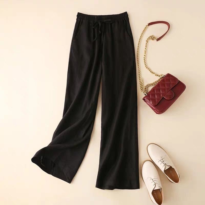 Drawstring Straight Leg Baggy Pants