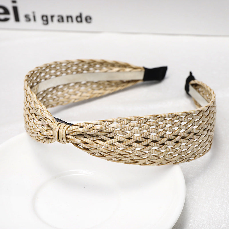 Vintage Handmade Straw Knot Headbands