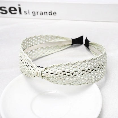 Vintage Handmade Straw Knot Headbands
