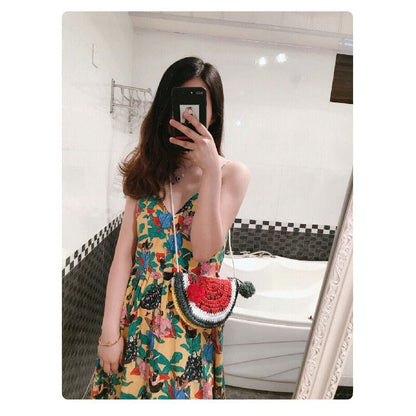 Cute Handmade Children Woven Bag