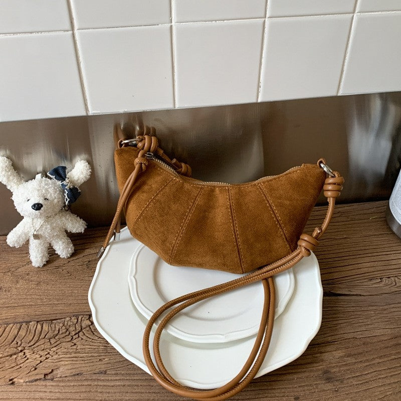 Matte Solid Color Shoulder Tote Bag