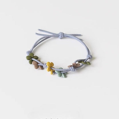 Colorful Flower Knot Hair Ties