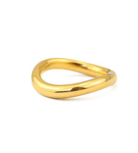 Retro Gold Round Band Ring