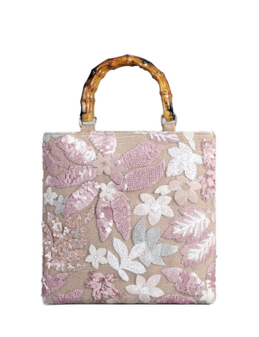 Retro Sequin Embroidered Tote Bag