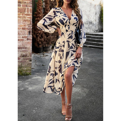 Bohemian Resort Casual Printed Long Skirt