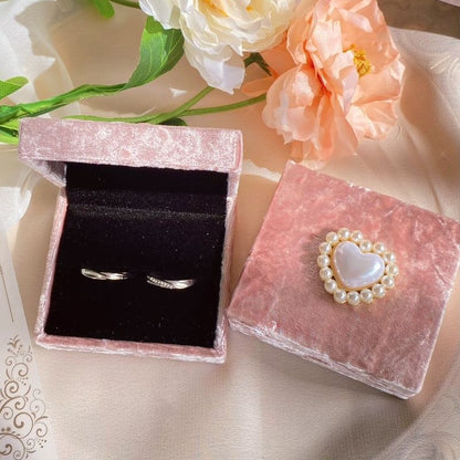 Pink Plush Portable Jewelry Case