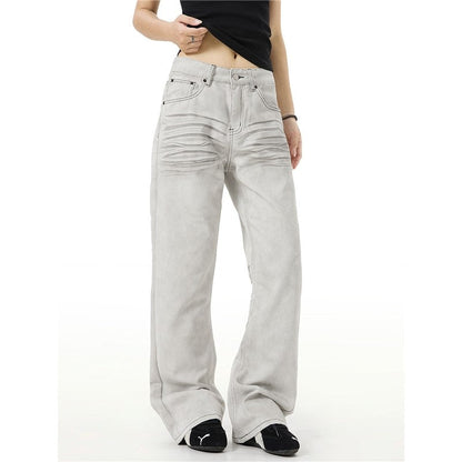 Vintage Cat Whisker Flared Jeans Slim Fit