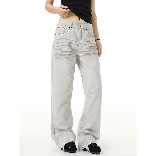 Vintage Cat Whisker Flared Jeans Slim Fit