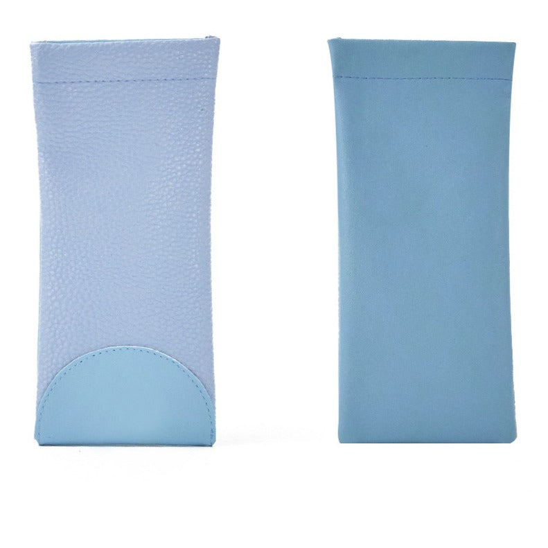 Minimalist Soft Leather Portable Eyeglass Pouch