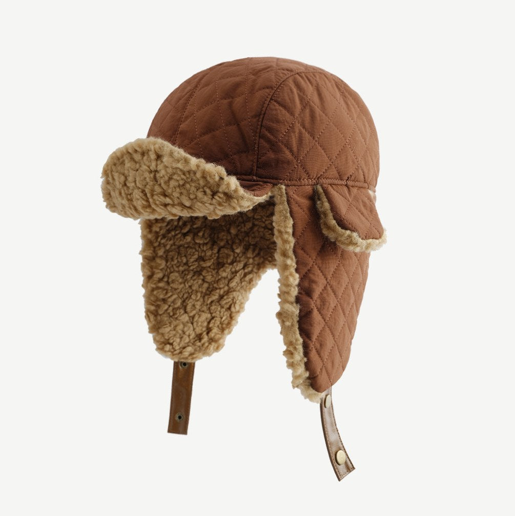Solid Color Teddy Padded Warm Hat