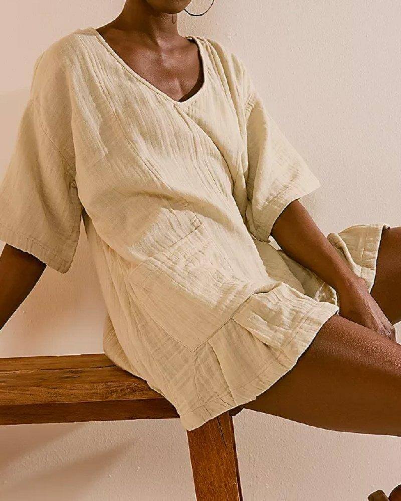 V-Neck Short Sleeves Jomper