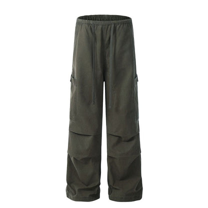 Drawstring Parachute Cargo Pants