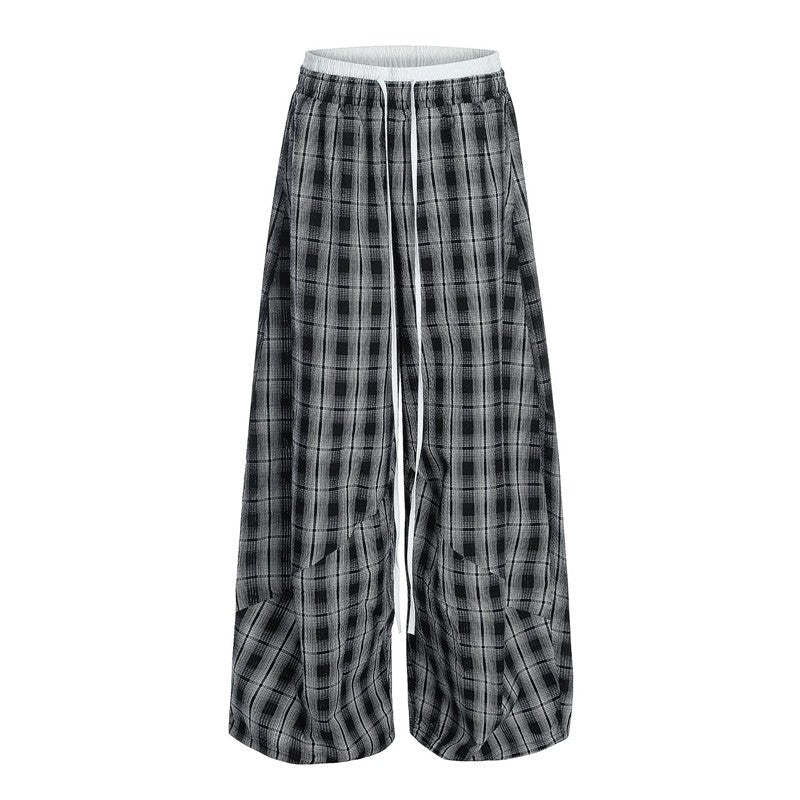 High Waist Slim Fit Wide Leg Lazy Style Pants