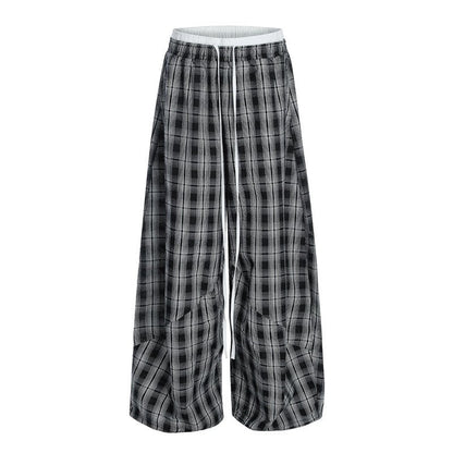 High Waist Slim Fit Wide Leg Lazy Style Pants