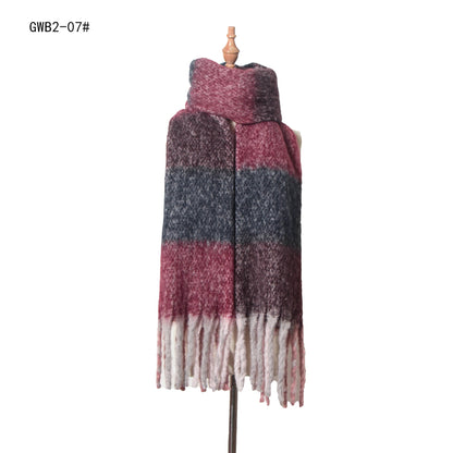 Stripe Tassel Soft Scarves