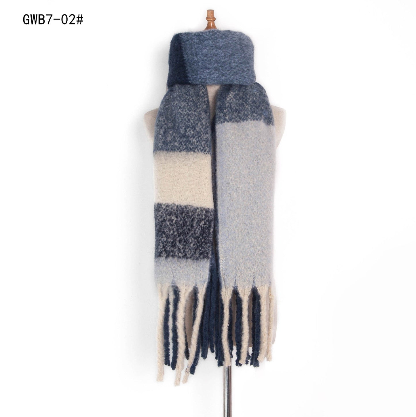 Stripe Tassel Soft Scarves