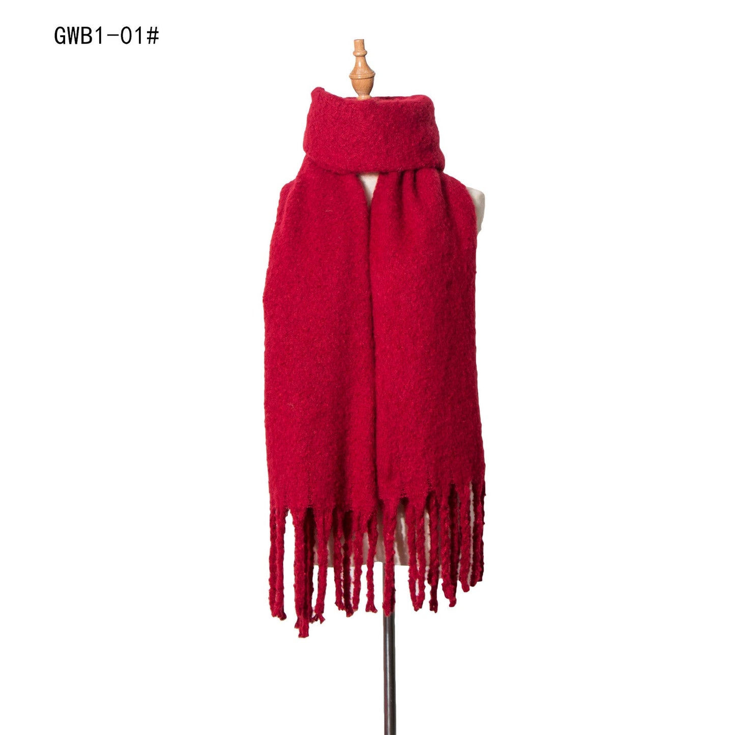 Solid Color Tassel Soft Scarves