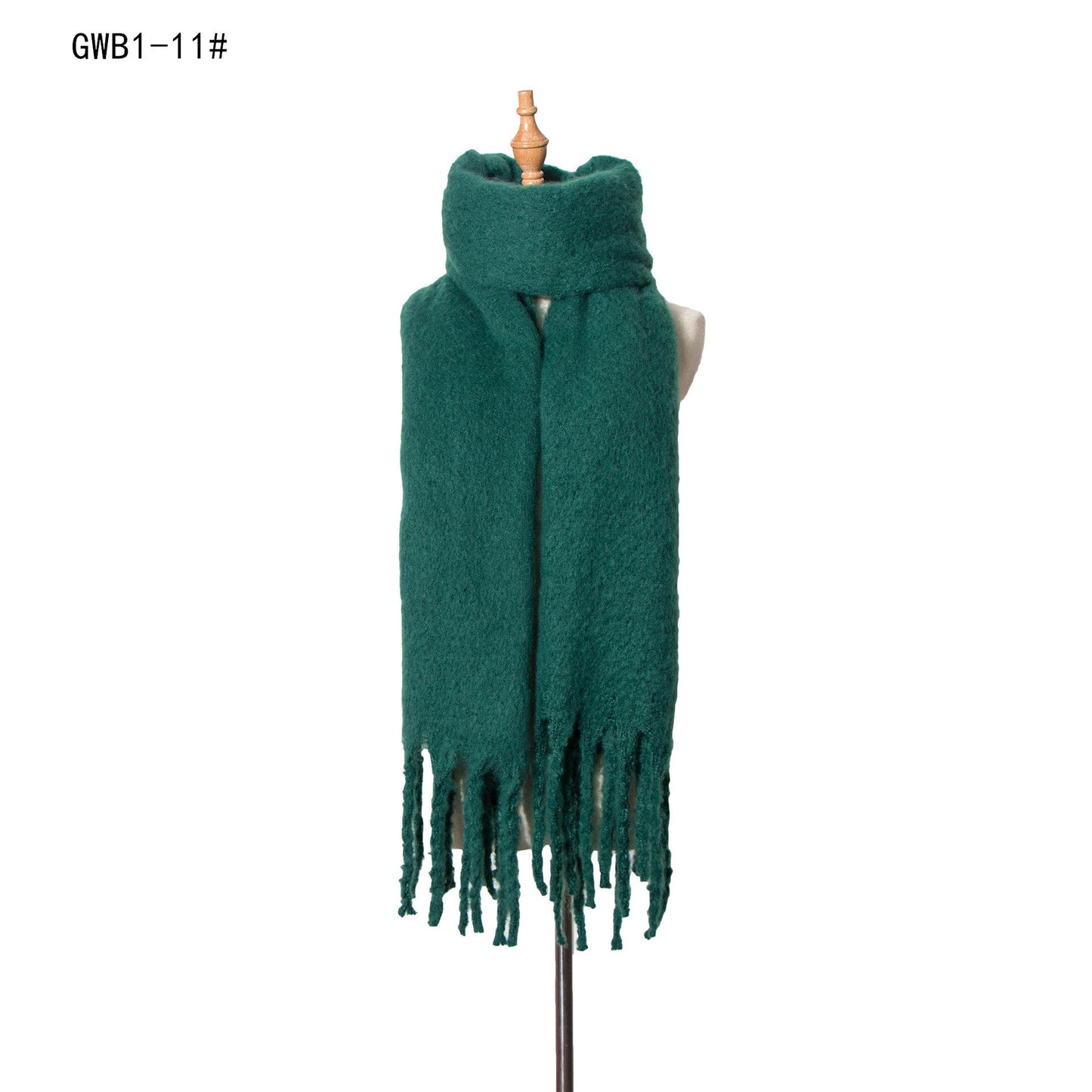 Solid Color Tassel Soft Scarves