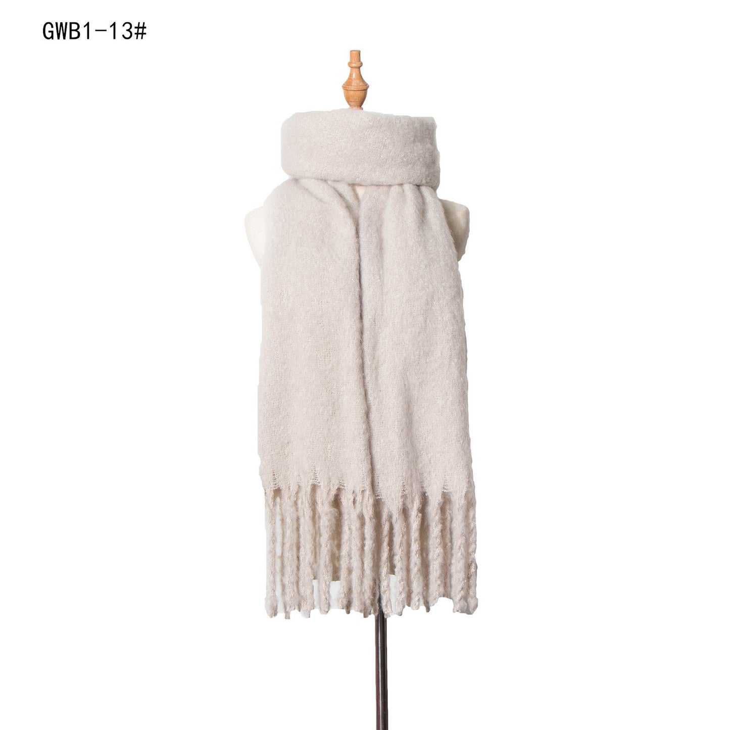 Solid Color Tassel Soft Scarves