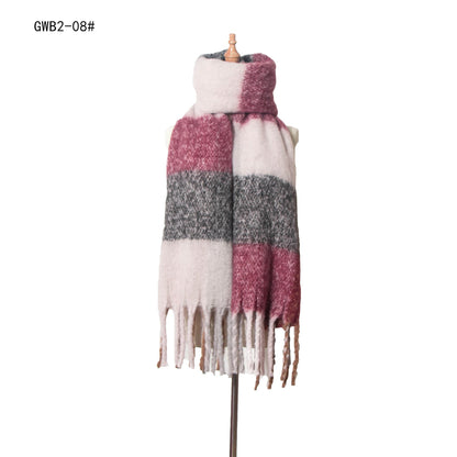 Stripe Tassel Soft Scarves