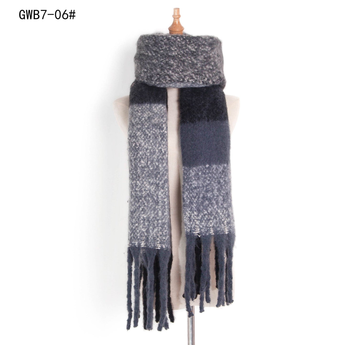 Stripe Tassel Soft Scarves