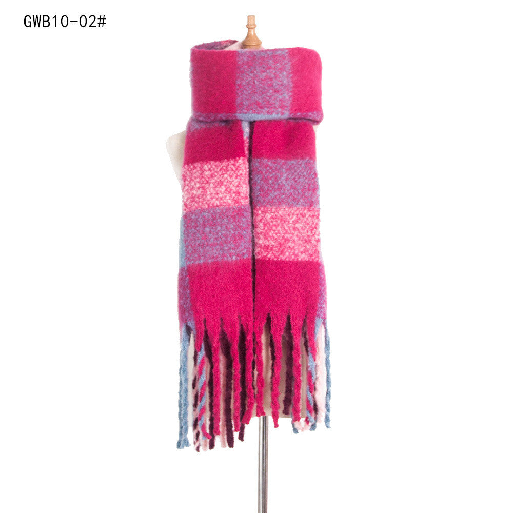 Stripe Tassel Soft Scarves