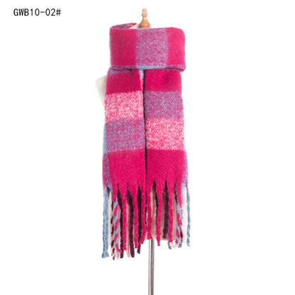 Stripe Tassel Soft Scarves